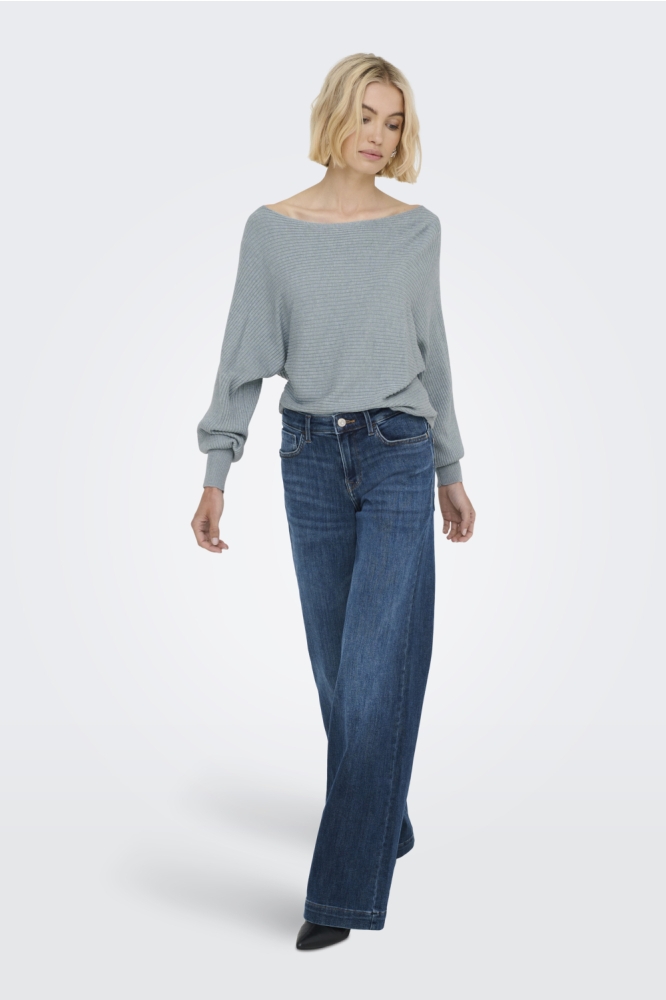 ONLADALINE LIFE L/S SHORT PULLO KNT 15226298 Arona/W. MELANGE